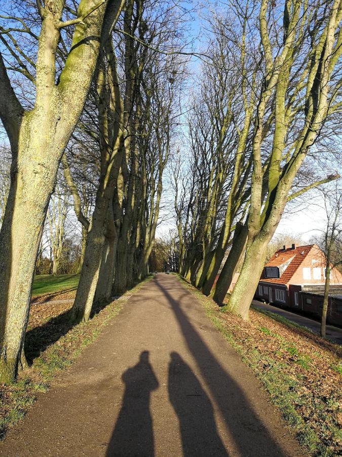Wohnen an der Johanna Mühle am Stadtwall und zentrumsnah Emden Exterior foto